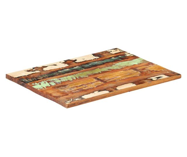 Blat masa dreptunghiular 70x80 cm lemn masiv reciclat 25-27 mm