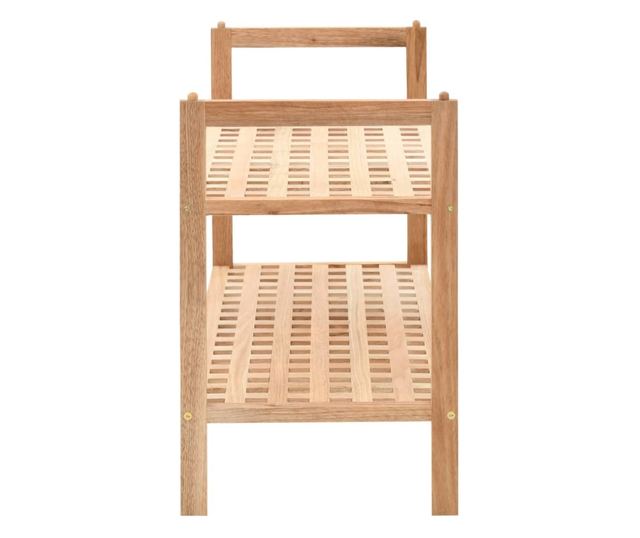 Ormarić za cipele od masivnog oraha, 69 x 26 x 40 cm