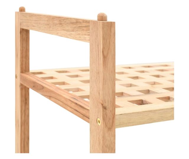 Ormarić za cipele od masivnog oraha, 69 x 26 x 40 cm