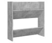 Pantofar de perete, gri beton, 60x18x60 cm, PAL