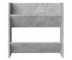 Pantofar de perete, gri beton, 60x18x60 cm, PAL