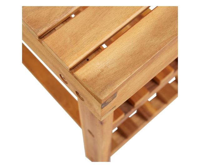 Pantofar, 70 x 32 x 46 cm, lemn masiv de acacia