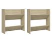 Pantofare de perete, 2 buc., stejar sonoma, 60x18x60 cm PAL