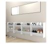 Pantofare de perete, 4 buc., alb, 60x18x60 cm PAL