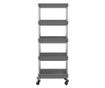 Kuhinjska kolica s 5 razina siva 40x22x116 cm željezo i ABS thumbnail 3