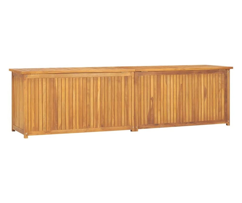 Vrtna kutija, 200x50x53 cm, masivna tikovina - 3