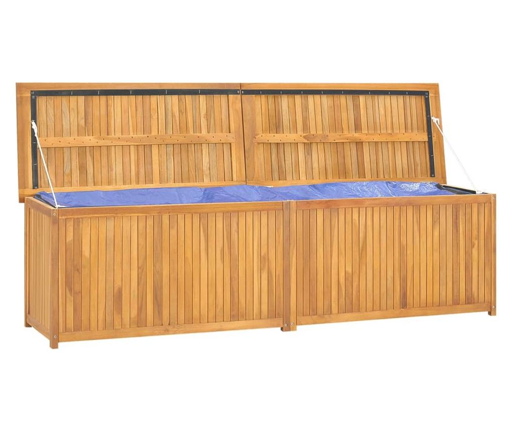 Vrtna kutija, 200x50x53 cm, masivna tikovina - 4