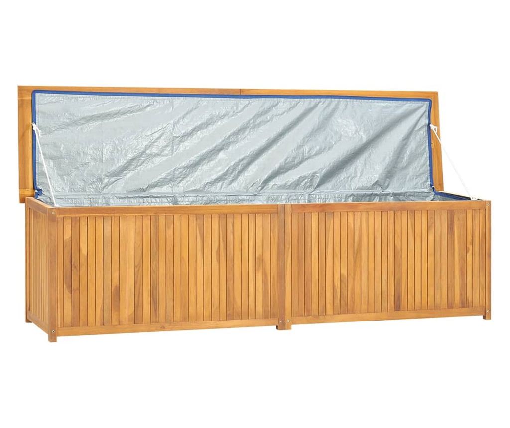 Vrtna kutija, 200x50x53 cm, masivna tikovina - 5