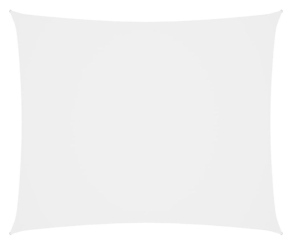 Senčno jadro oksford blago pravokotno 4x6 m belo - 2