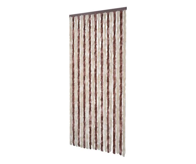 Zastor protiv insekata bež-svjetlosmeđi 56 x 200 cm šenil