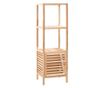 Dulap depozitare baie, 39,5x35,5x123 cm, lemn de nuc masiv