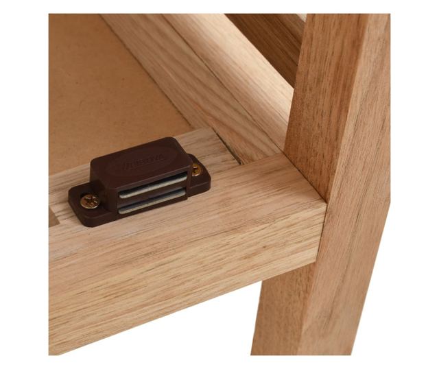 Dulap depozitare baie, 39,5x35,5x123 cm, lemn de nuc masiv