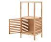 Dulap depozitare baie, 39,5x35,5x86 cm, lemn de nuc masiv