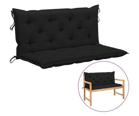 Jastuk za ljuljačku, crni, 120 cm, tekstilni materijal