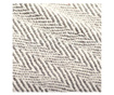 Pamučni pokrivač s uzorkom riblje kosti 220x250 cm sivi