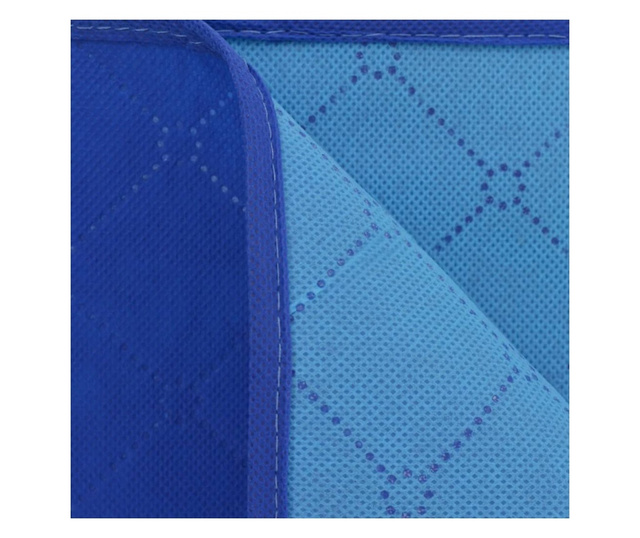 Одеяло за пикник, синьо и светлосиньо, 100x150 см