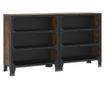 Ormarići za pohranu 2 kom rustično smeđi 72x36x82 cm metal/MDF