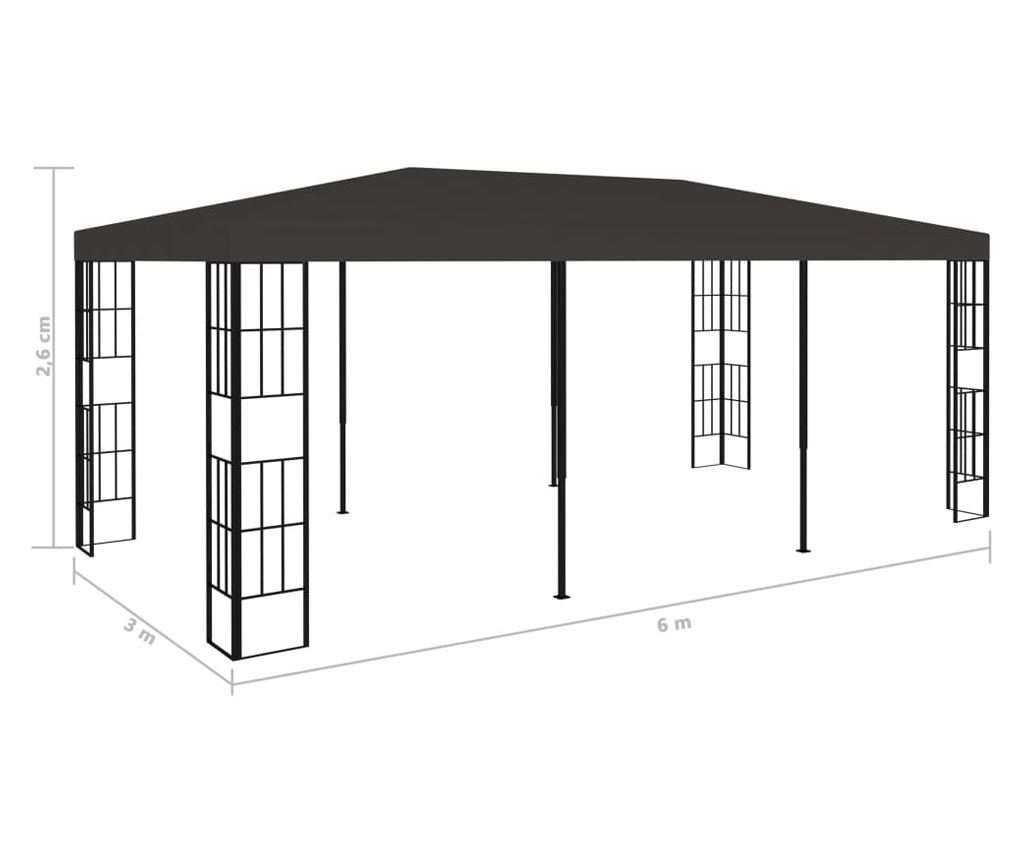 Павилион, антрацит, 3 x 6 м - 7
