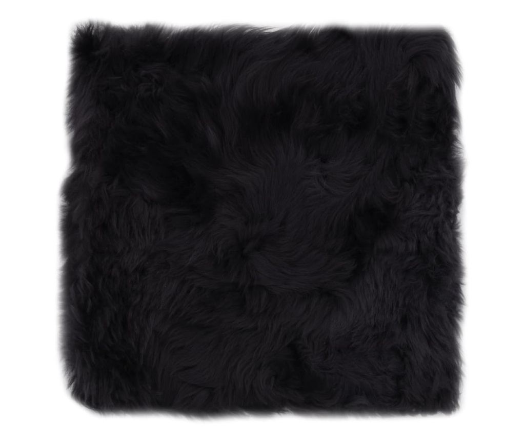 Jastučići za stolice 2 kom tamnosmeđi 40x40 cm prava ovčja koža - 4