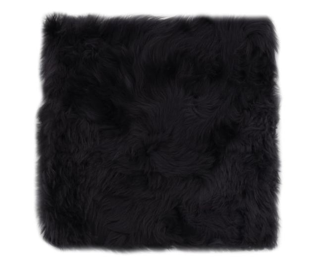 Jastučići za stolice 2 kom tamnosmeđi 40x40 cm prava ovčja koža