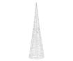 Dekorativna piramida s LED hladnim bijelim svjetlom 90 cm akril thumbnail 4