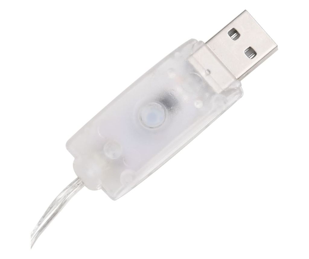 Dekorativna piramida s LED hladnim bijelim svjetlom 90 cm akril - 6