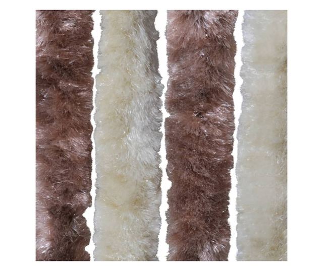 Zastor protiv insekata bež-svjetlosmeđi 90 x 220 cm šenil