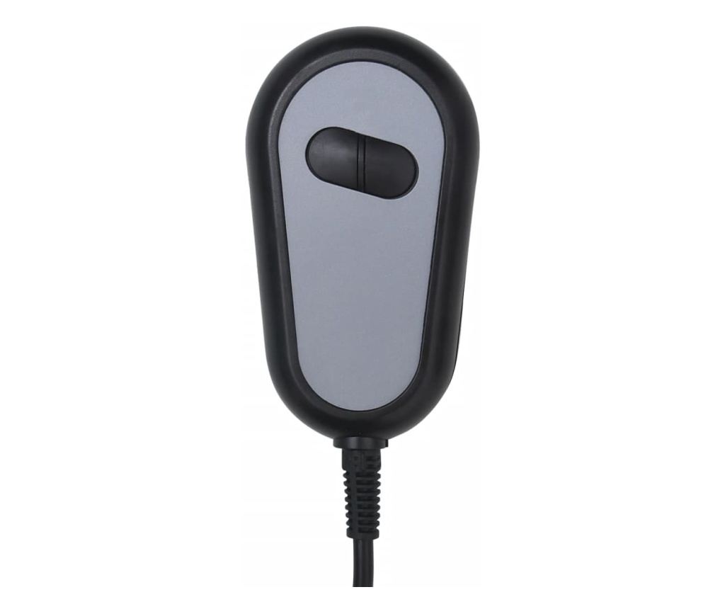 Masazni fotelj z nagibom in dvigom, temno siva, tekstil - 10