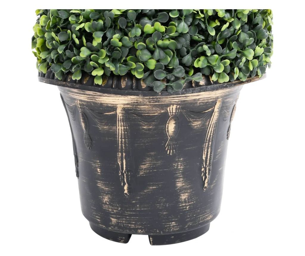 Umjetna biljka šimšira s loncem, zelena, 59 cm, spirala - 4