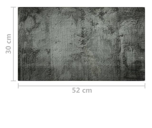 2 db edzett üveg vágódeszka beton mintával