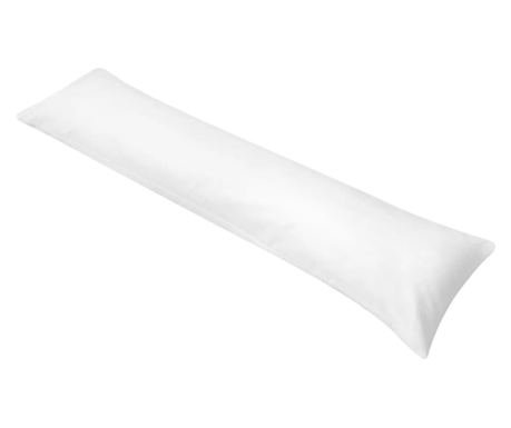 Jastuk za spavanje na boku 40 x 145 cm bijeli