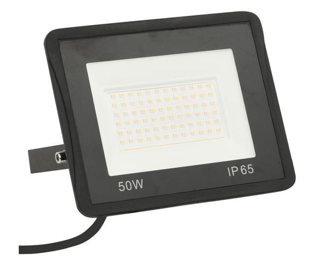 2 db meleg fehér fényű LED-es reflektor 50 W