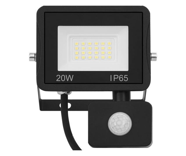 hideg fehér fényű szenzoros LED-reflektor 20 W