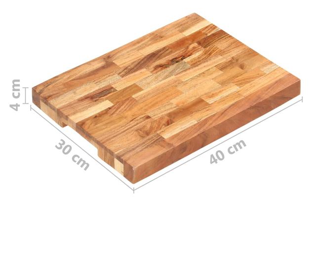 Daska za rezanje 40 x 30 x 4 cm od masivnog bagremovog drva