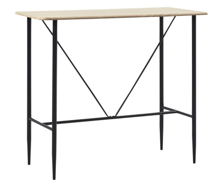 Barska miza hrast 120x60x110 cm mediapan