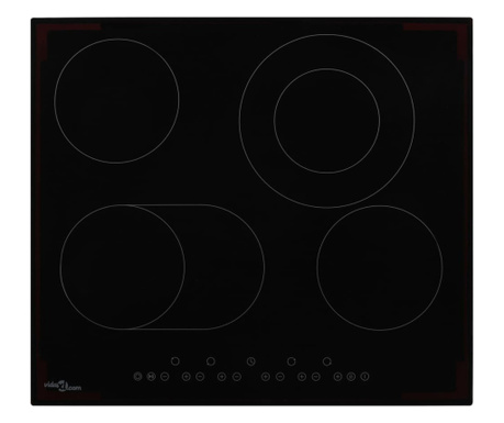 Keramička ploča za kuhanje s 4 plamenika 6600 W