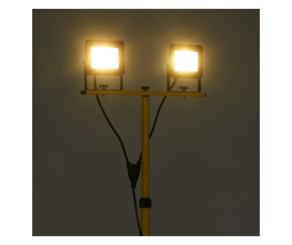 meleg fehér fényű háromlábú LED-es reflektor 2 x 50 W - 5