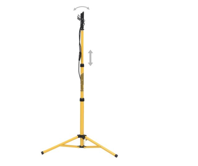 meleg fehér fényű háromlábú LED-es reflektor 2 x 50 W