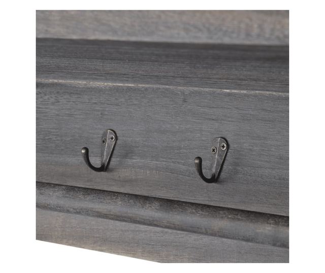 Zidna polica, smeđa, 60 x 23,5 x 33 cm, paulovnija drvo