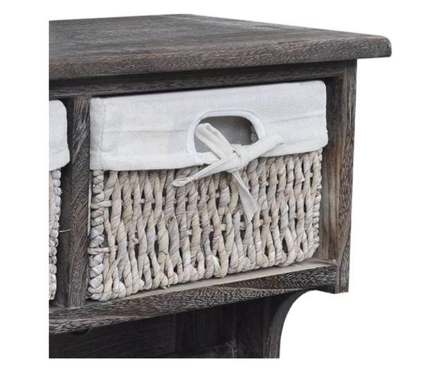 Zidna polica, smeđa, 60 x 23,5 x 33 cm, paulovnija drvo