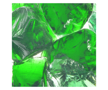 Стъклени камъни за габион, зелени, 60-120 мм, 25 кг