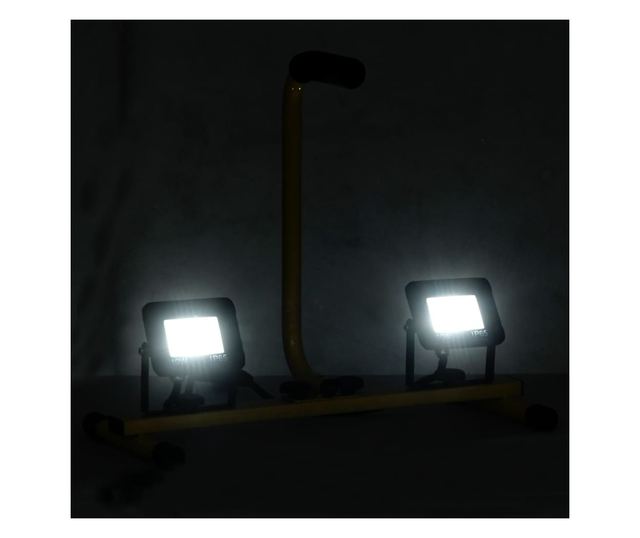 hideg fehér fényű fogantyúval ellátott LED-es reflektor 2x10 W