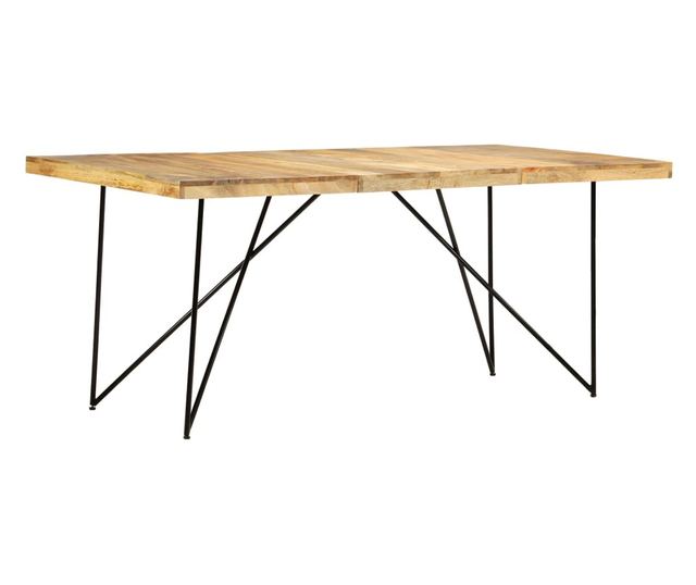 Кухненска маса, 180 х 90 х 76 см, масивно мангово дърво