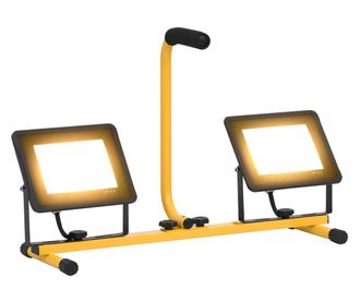 meleg fehér fényű fogantyúval ellátott LED-es reflektor 2x50 W