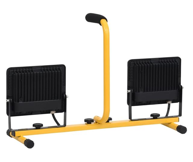 meleg fehér fényű fogantyúval ellátott LED-es reflektor 2x50 W