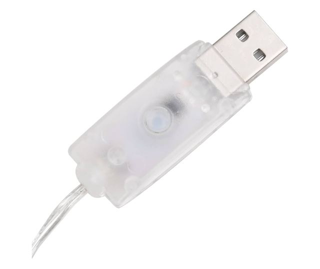 Dekorativna piramida s LED konusom toplog bijelog svjetla 90 cm akril