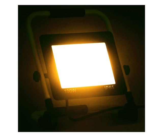 meleg fehér fényű fogantyúval ellátott LED-es reflektor 100 W