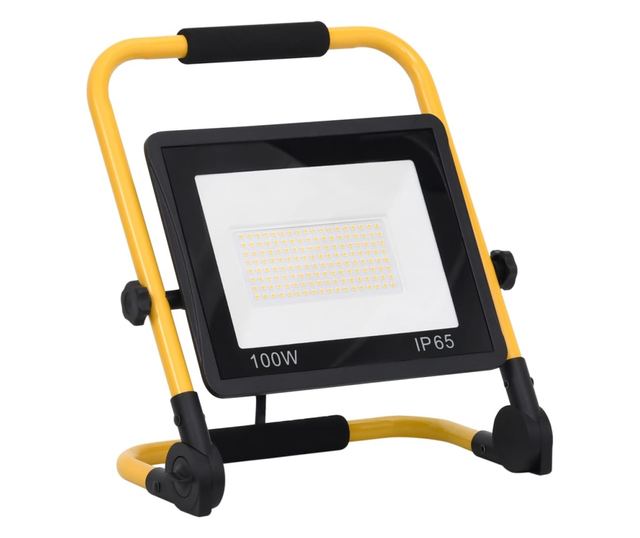 meleg fehér fényű fogantyúval ellátott LED-es reflektor 100 W