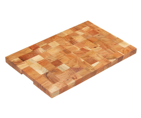 Deska do krojenia, 60x40x3,8 cm, lite drewno akacjowe