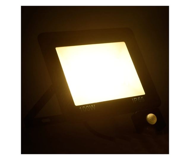 meleg fehér fényű szenzoros LED-reflektor 100 W